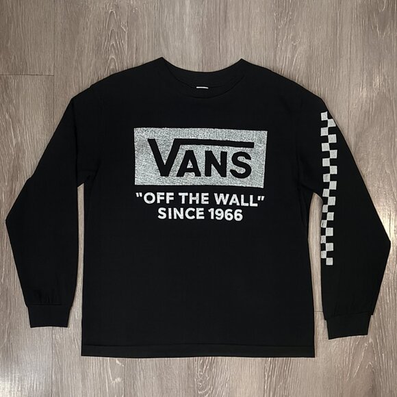 🔥 Vans Black Long Sleeve Logo Tee – Size XL 🔥 - Picture 4 of 6